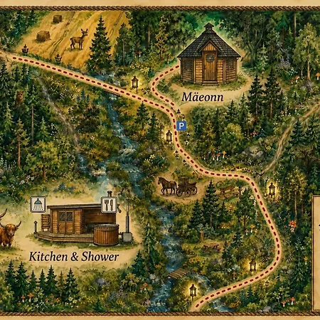 Campismo de Luxo Moori Põhjataeva Mäeonn- Northern Sky Hilltop